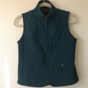 Dark Green Quilted Talbots Vest